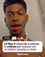 Lil Nas X responde a quienes lo critican por besarse con un bailarín durante un show