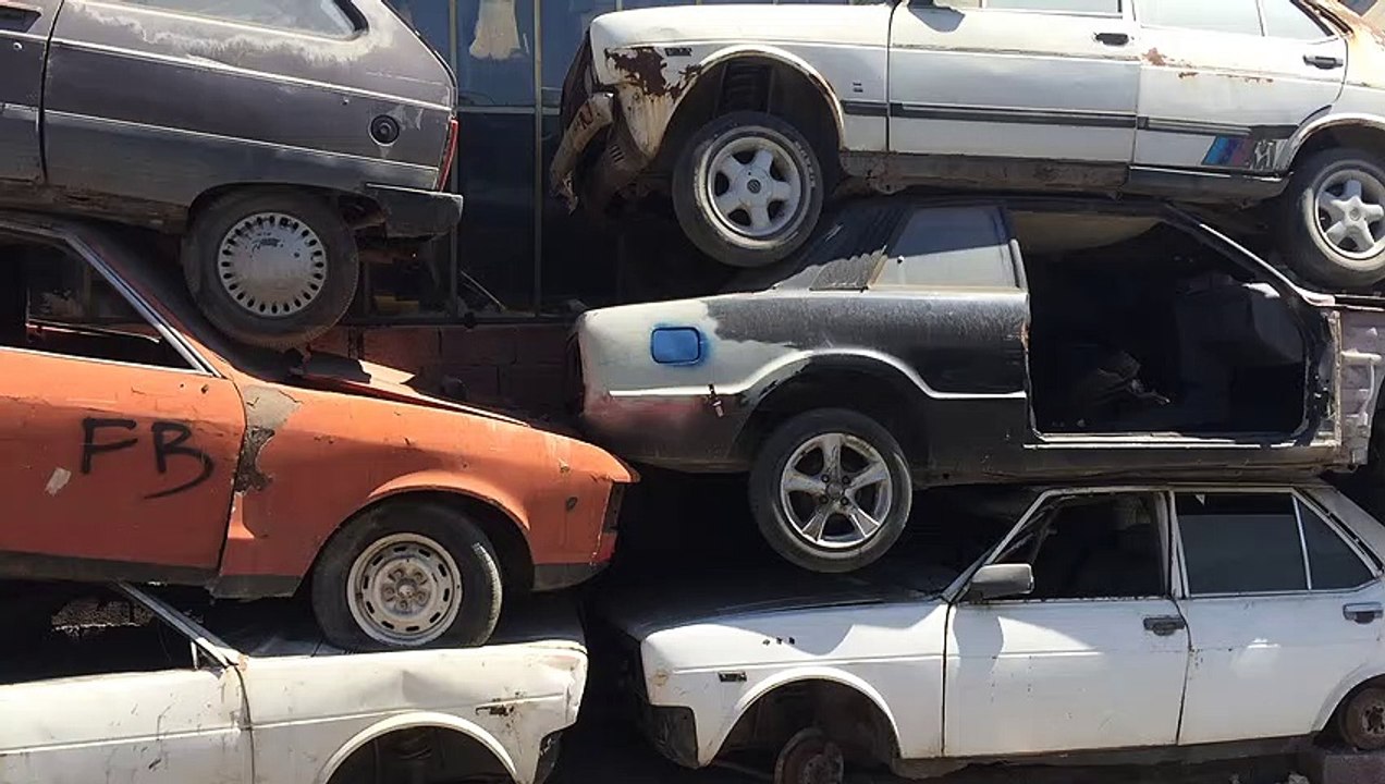 Araçları yığarak para kazanmak hurda
