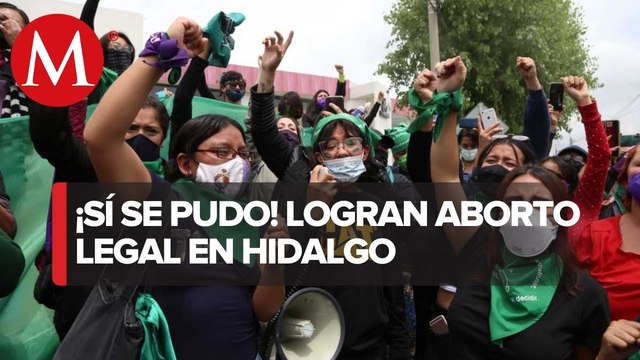 Feministas festejan la despenalización del aborto en Hidalgo