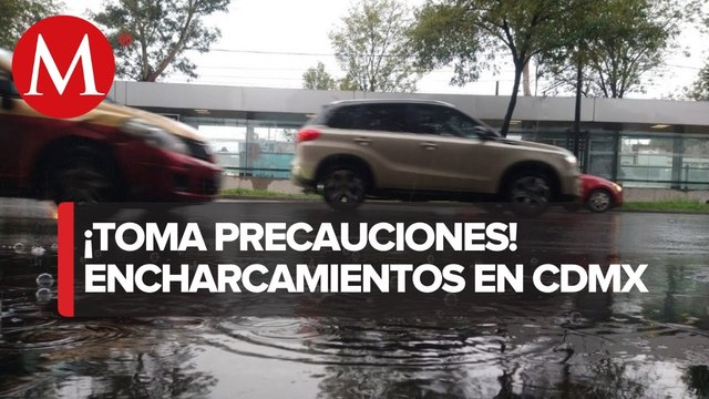 Fuertes lluvias causan afectaciones en la CdMx