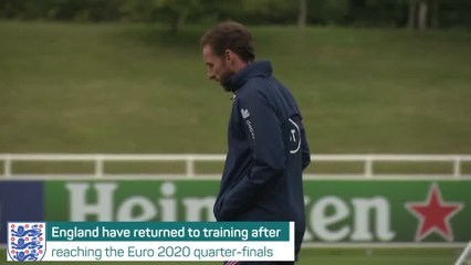 England train after Germany triumph