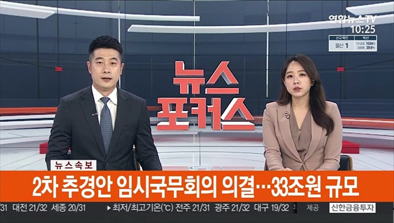 [속보] 2차 추경안 임시국무회의 의결…33조원 규모