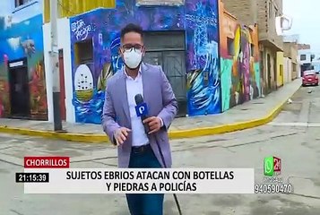 Policías nuevamente expusieron sus vidas al intervenir 'fiesta covid' en Chorrillos