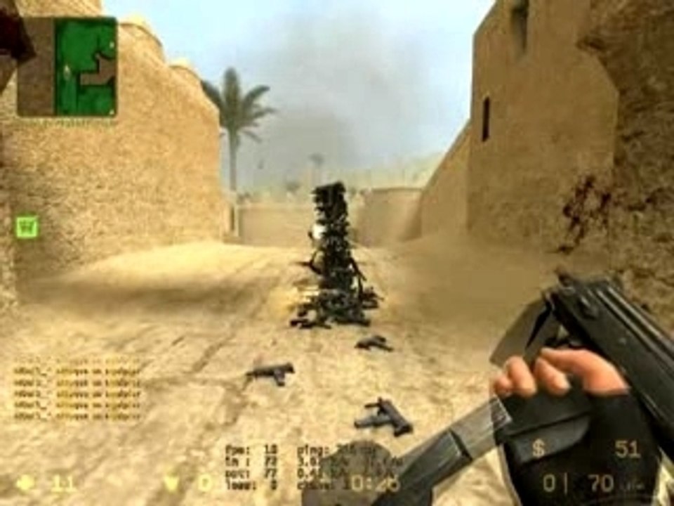 Bouclier avec des MAC-10
