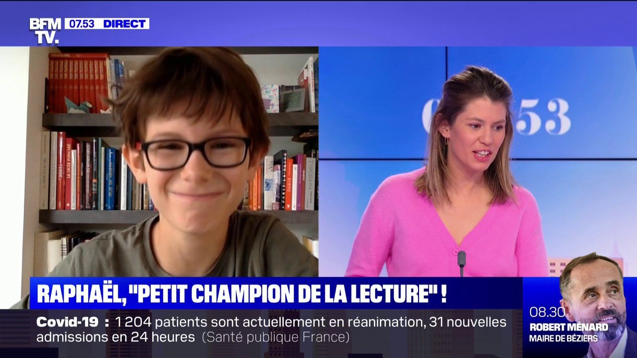 Raphaël, 10 ans et lauréat de la finale des "Petits champions de la lecture", nous raconte son amour du livre