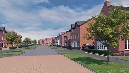 New homes being built at Collingtree Park, Northampton