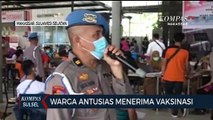 Ribuan Warga Antusias Ikuti Vaksinasi Massal Di Kecamatan Biringkanaya Makassar