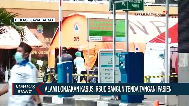 Pasien Covid-19 Menumpuk, RSUD Bekasi Dirikan 9 Tenda Darurat
