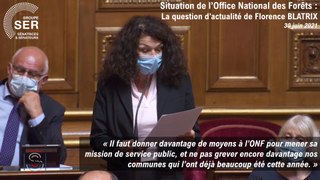 Situation de l'Office National des Forêts : la question d'actualité de Florence Blatix