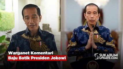 Warganet Komentari Baju Batik Presiden Jokowi