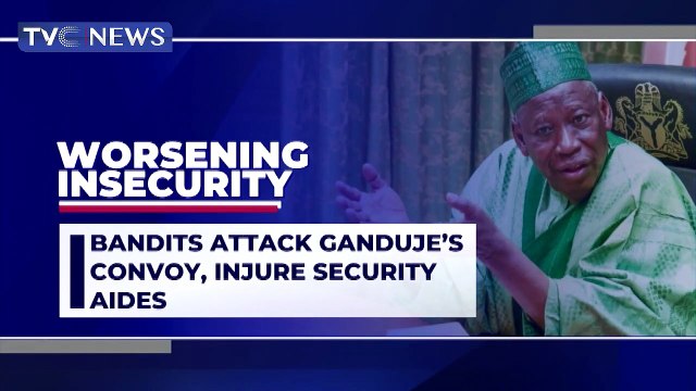 Bandits attack Ganduje's convoy, injure security aides
