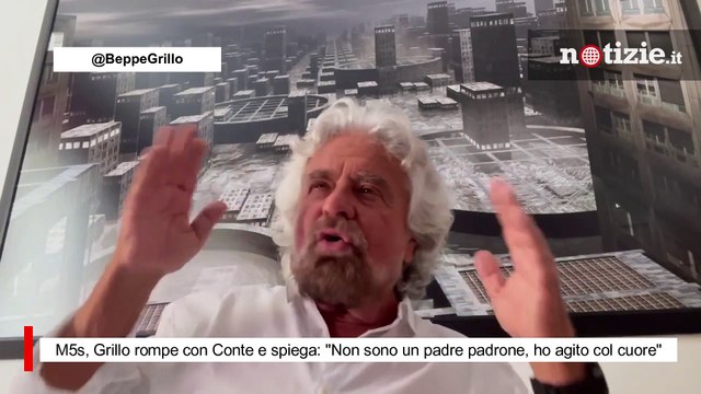 M5s, Grillo rompe con Conte e spiega: Non sono un padre padrone, ho agito col cuore