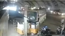 Caught on camera: Bus rams into autos in Telangana's Medak after driver falls ill