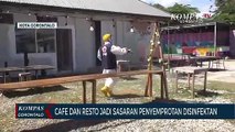 Cafe Dan Resto Jadi Sasaran Penyemprotan Disinfektan