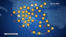 Η πρόγνωση του καιρού για την Παρασκευή 02-07-2021