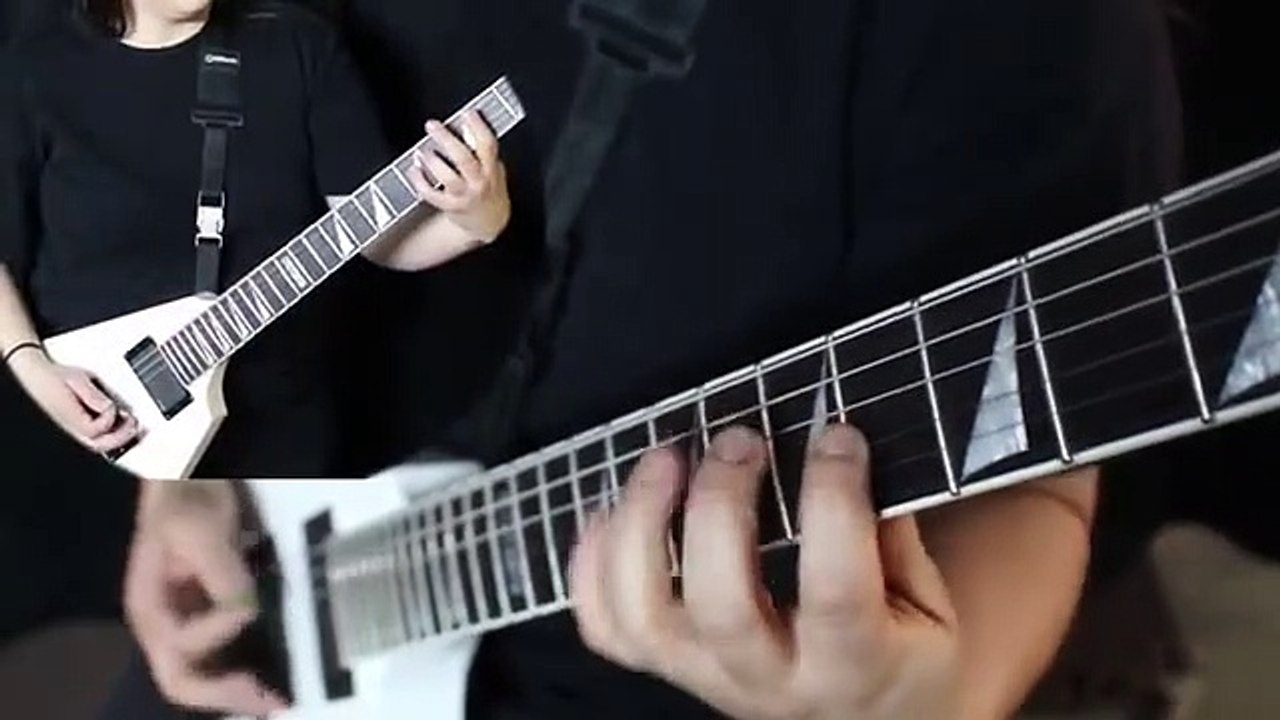 ESP/LTD Arrow 401 Pointy V with Amanda Castillo