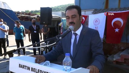 Kabotaj Bayramında batık gemiye çelenk bırakıldı