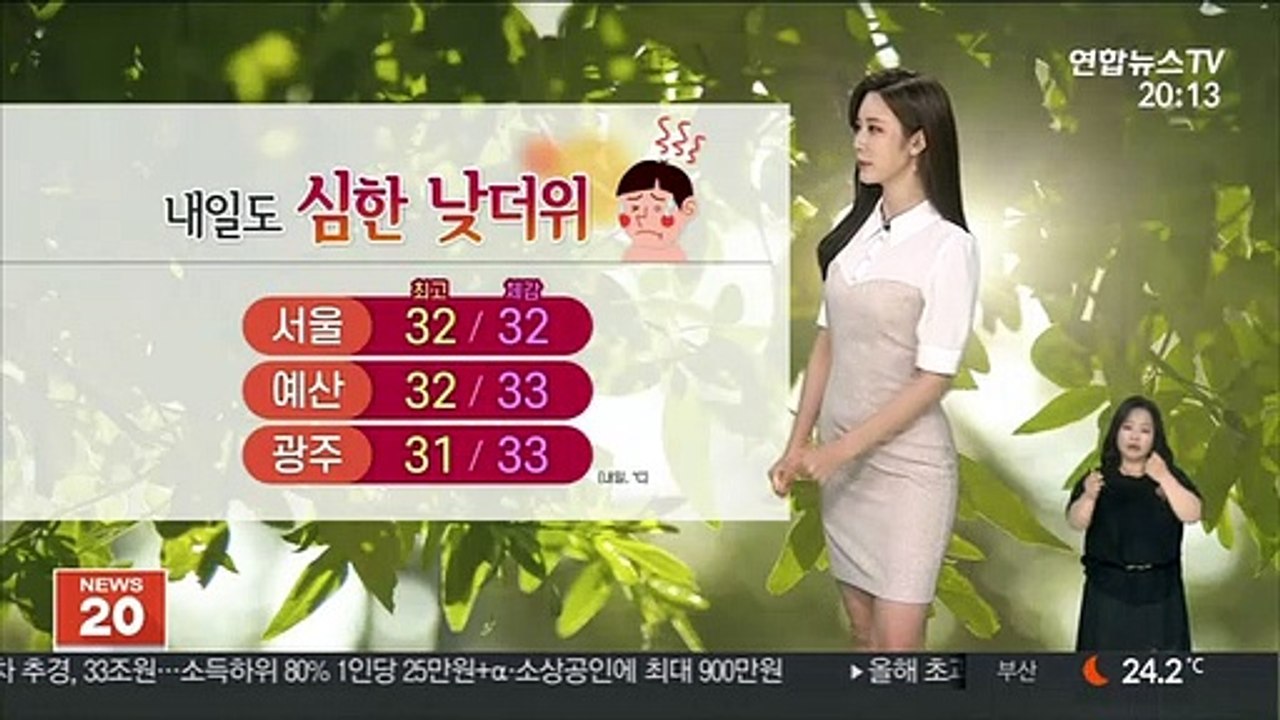 [날씨] 서쪽 곳곳 폭염주의보…체감온도 33도 안팎