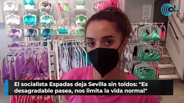 El socialista Espadas deja Sevilla sin toldos: Es desagradable pasea, nos limita la vida normal