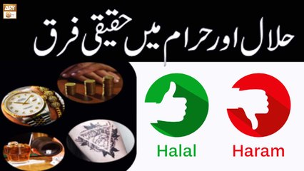 Download Video: Halal Aur Haram Ka Haqeeqi Farq - Education of Islam - ARY Qtv