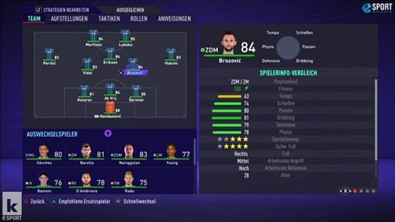 FIFA 21: Contes Dreierkette für Inter Mailand
