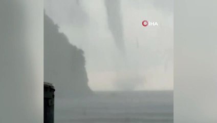 Amasra açıklarında peş peşe hortumlar oluştu