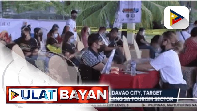 Bakuna by the Sea sa Davao City, target bakunahan ang mga kabilang sa Tourism Sector