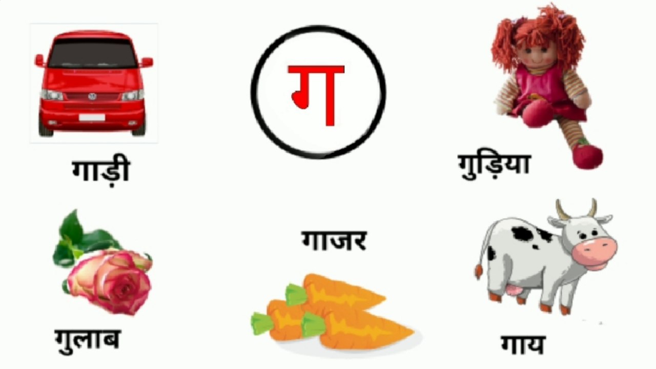 ग वाले शब्द |Consonants with Picture in Hindi & English| Ga vale shabd|Hindi Varnamala|Hindi Grammar