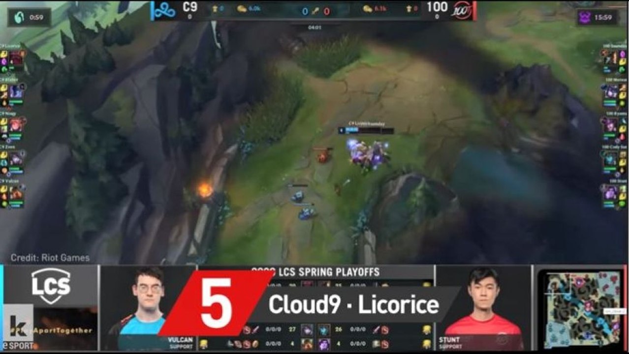 League of Legends: TOP 5 Plays der LCS 2020 Frühlings Playoffs Runde 1