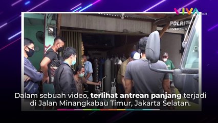 COVID-19 Melonjak! Antrean Orang Isi Oksigen Makin Padat