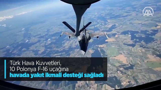 MSB'den '10 Polonya F-16 uçağına havada yakıt ikmali' paylaşımı