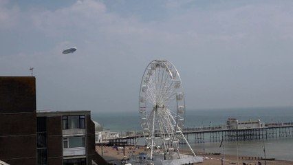Goodyear blimp over Worthing