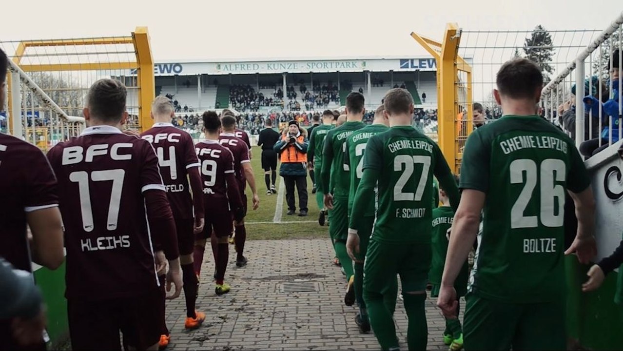 Rückrundenauftakt: 4.000 Zuschauer bei Chemie Leipzig gegen BFC Dynamo