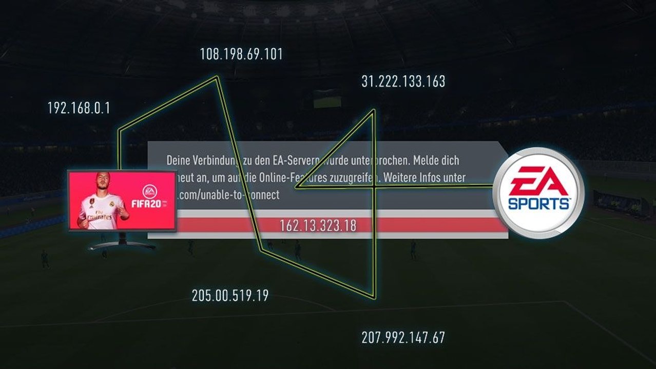 So testet Ihr die Verbindung zu den FUT Servern