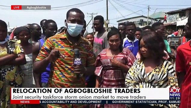 Relocation of Agbogbloshie Traders: Joint security taskforce storm onion market to move traders - JoyNews Interactive (1-7-21)