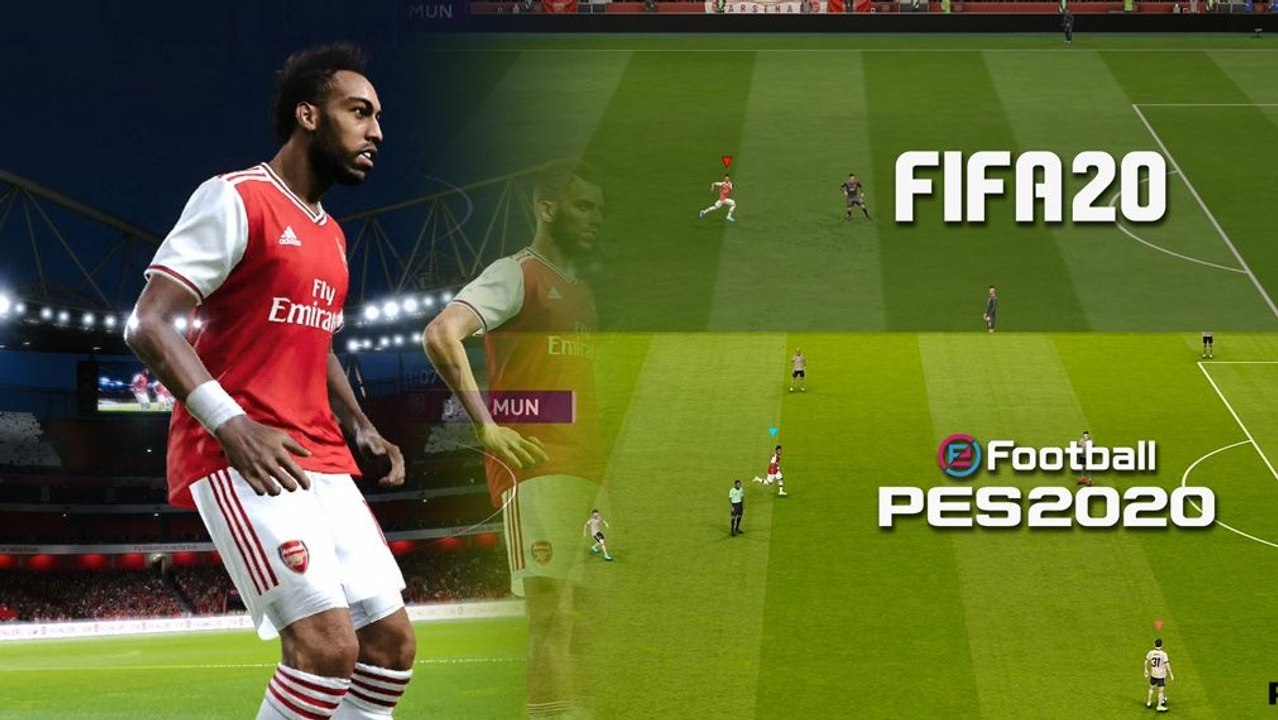 eFootball PES 2020 und FIFA 20 im Laufduell