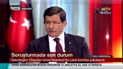 Davutoğlu: Ankara’daki saldırının arkasında...
