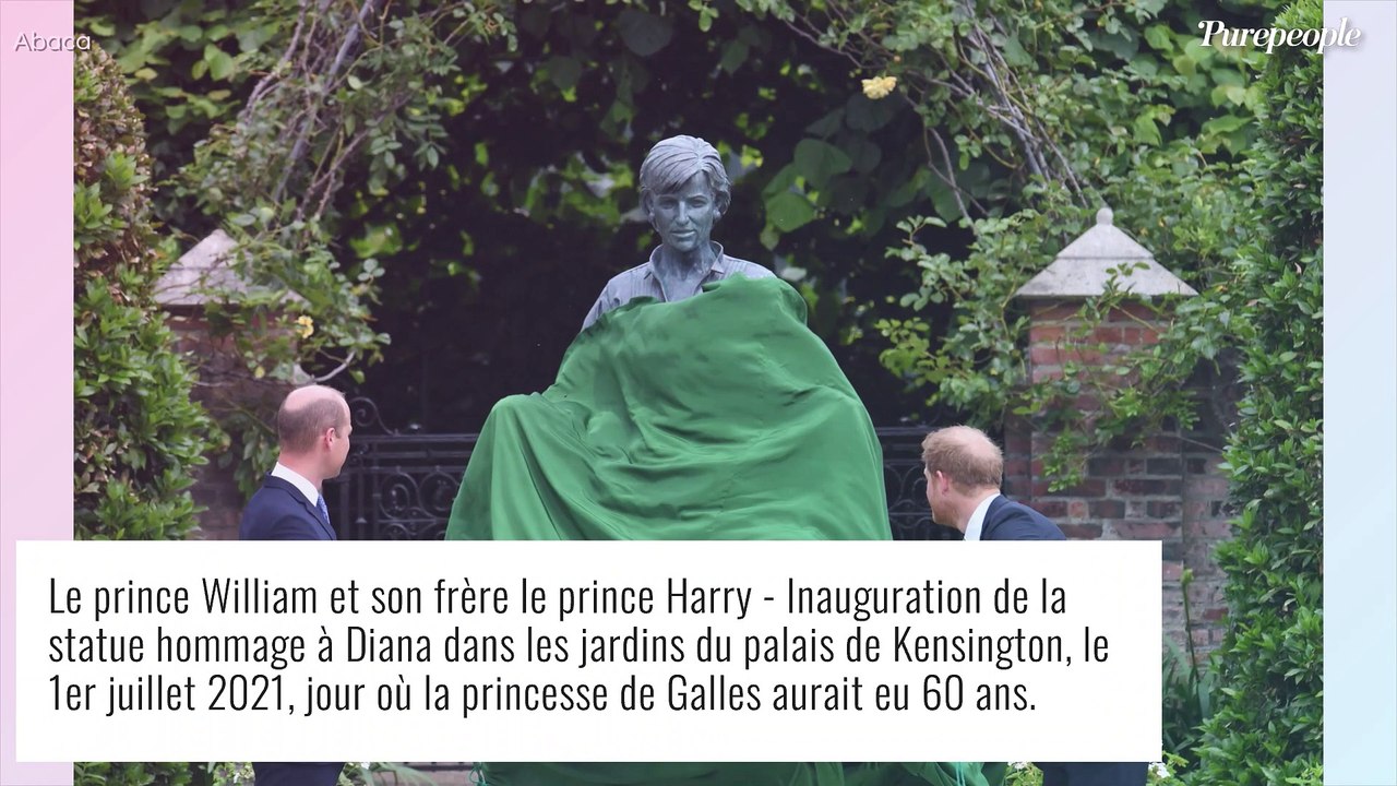 Harry et William : Chaleureuses retrouvailles au nom de Diana, ils dévoilent sa statue à Kensington