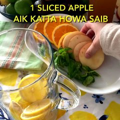 Detox water orange flavour