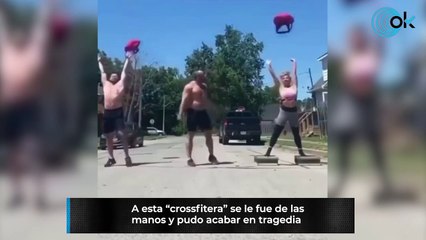 A esta 'crossfitera' se le fue de las manos y pudo acabar en tragedia