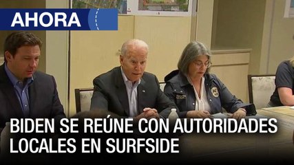 Pdte. Joe Biden visita zona de desastre del edificio en #Surfide - #Miami - #01Jul - Ahora