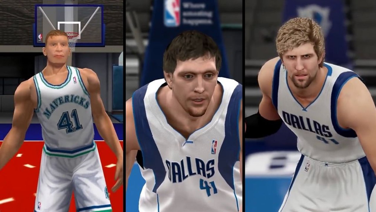 NBA 2K: Dirk Nowitzki im Wandel der Zeit