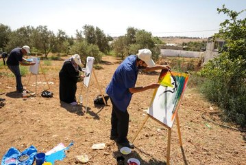 Gazze'nin doğu sınırı yakınında "Filistin mirası yürüyüşü" düzenlendi