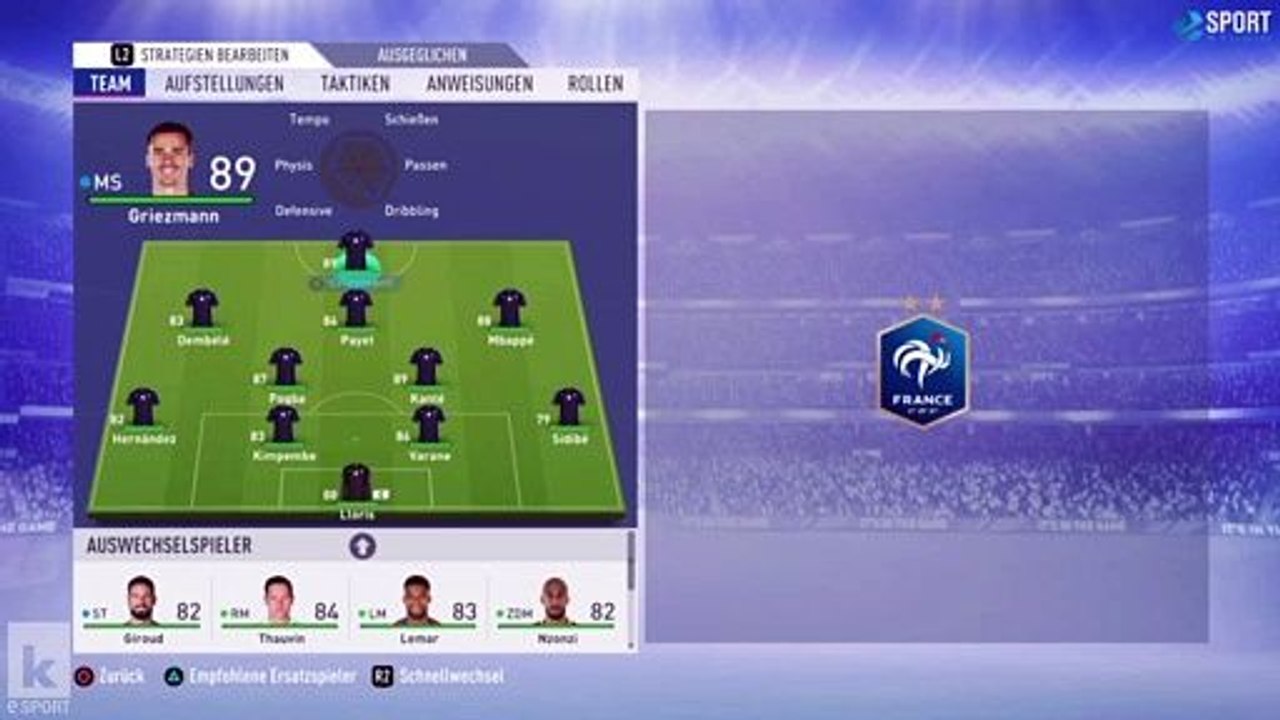 FIFA 19: Das Meta Game von Frankreich