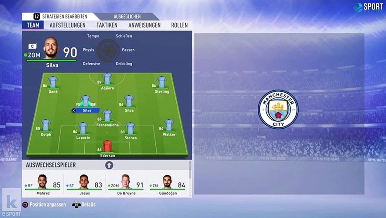 Kicken wie Manchester City