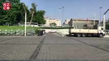 Taksim Meydanı'na girişler kapatıldı
