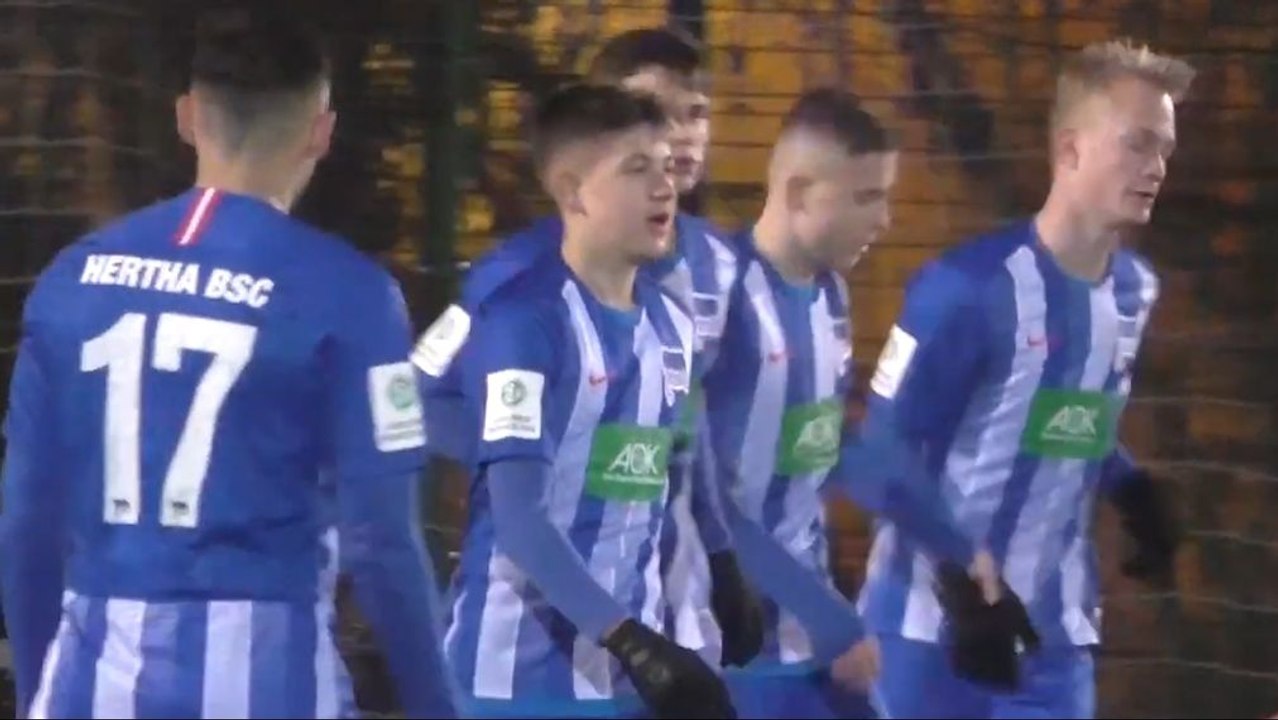 14-jähriger trifft doppelt: Hertha U17 mit zwölf Buden im Landespokal