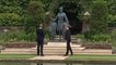 Los príncipes Harry y Guillermo inauguran la estatua de su madre, la princesa Diana de Gales
