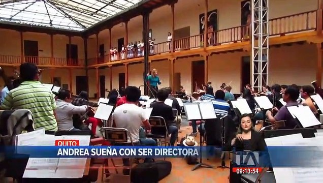 Andrea sueña con ser directora de la Orquesta Sinfónica Nacional