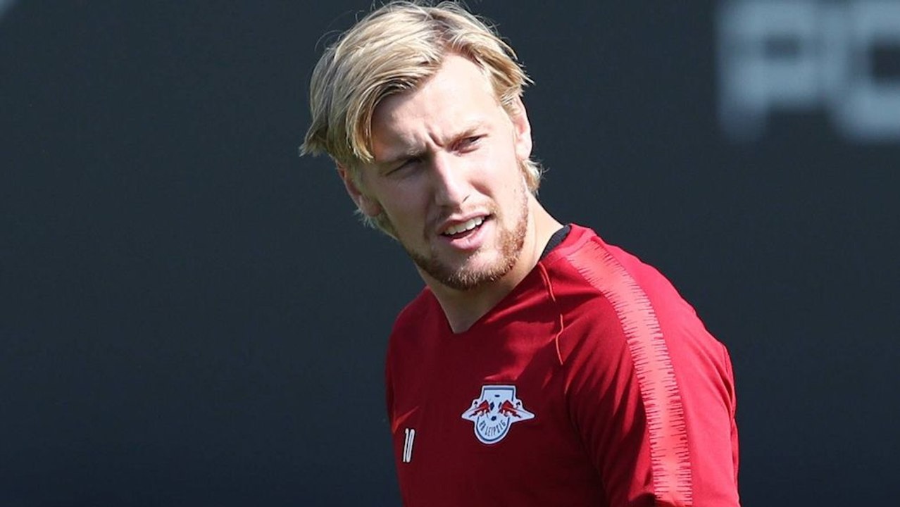 Happy Dad - RB Leipzig mit Papa Forsberg gegen Craiova